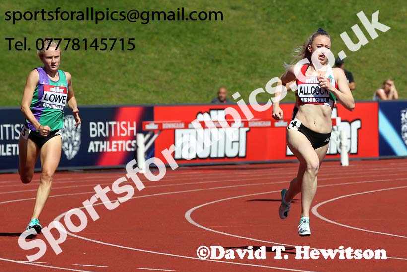 Womens 400 metres, 2019 Muller British Championships, Alexander Stadium, Birmingham. Photo: David T. Hewitson/Sports for All Pics